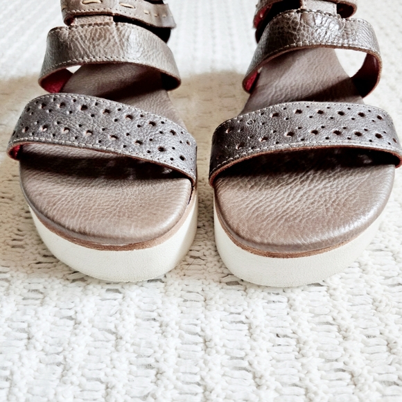 Bed Stu Artemia Leather Platform Sandals Open Toe Zipper Chunky Size 8.5 NWOB - Picture 4 of 16